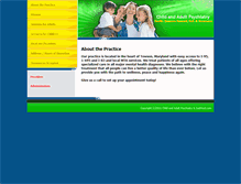 Tablet Screenshot of childandadultpsychiatry.org